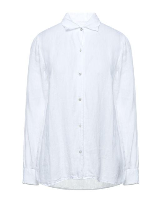 Camicia di 120% Lino in White