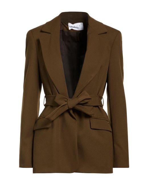 Kaos Brown Military Blazer Polyester, Viscose, Elastane