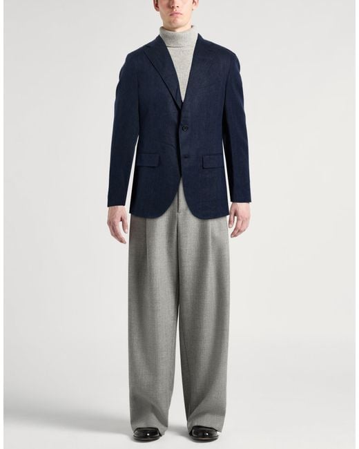 Caruso Blue Blazer for men