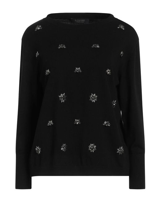 Elena Miro Black Sweater Viscose, Polyester