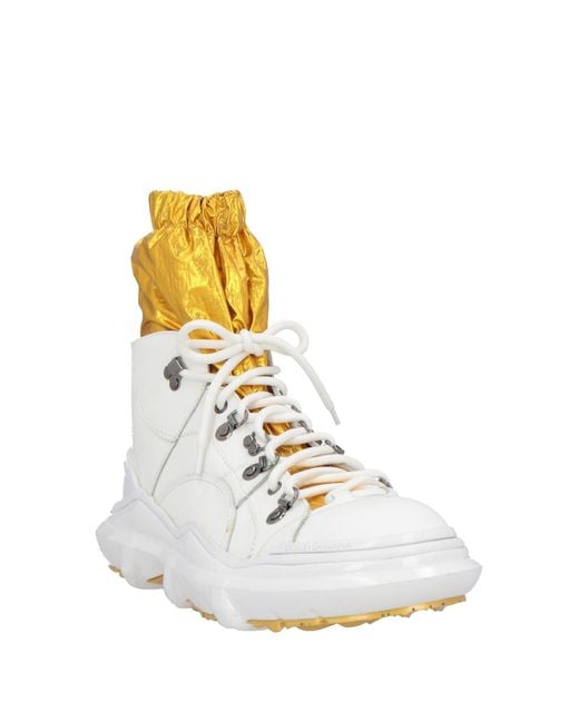 Dolce & Gabbana White Ankle Boots for men