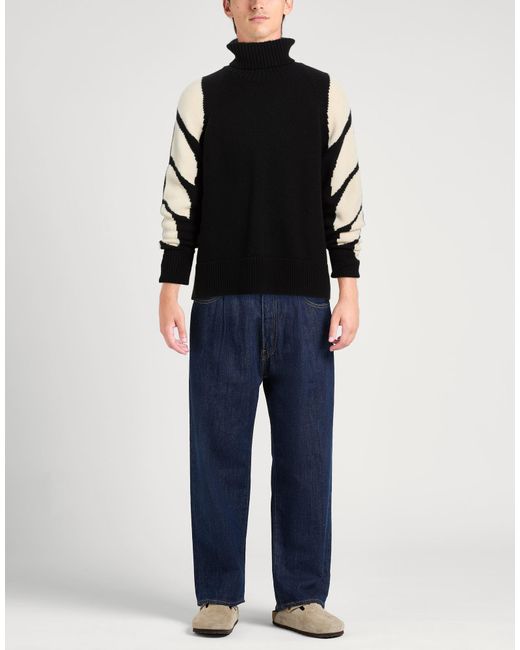 MCM Black Turtleneck Wool, Cashmere for men