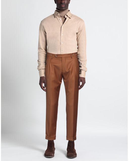 Berwich Brown Pants for men