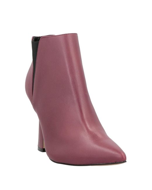 Carrano Purple Ankle Boots Soft Leather