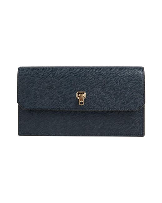Valextra Blue Wallet
