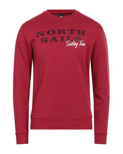 North Sails Red Sweatshirt for men