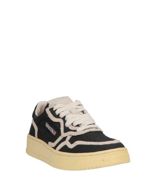 Autry Black Sneakers Nylon, Leather