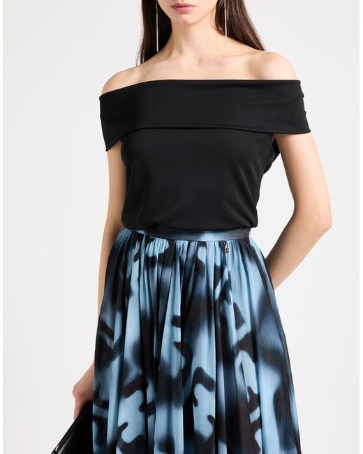Elisabetta Franchi Blue Midi-Rock