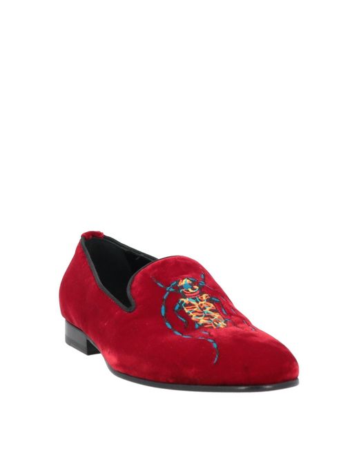 Roberto Cavalli Red Loafers for men