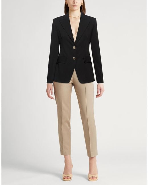 Liu Jo Black Blazer Polyester, Elastane