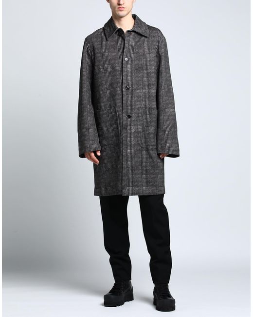 Dries Van Noten Gray Overcoat & Trench Coat for men