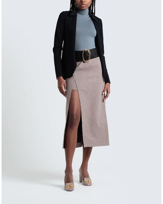Maje Gray Midi Skirt