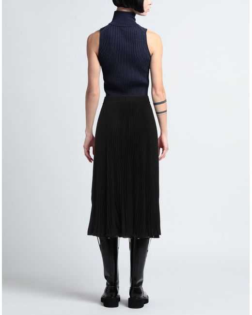 Versace Jeans Black Midi Skirt