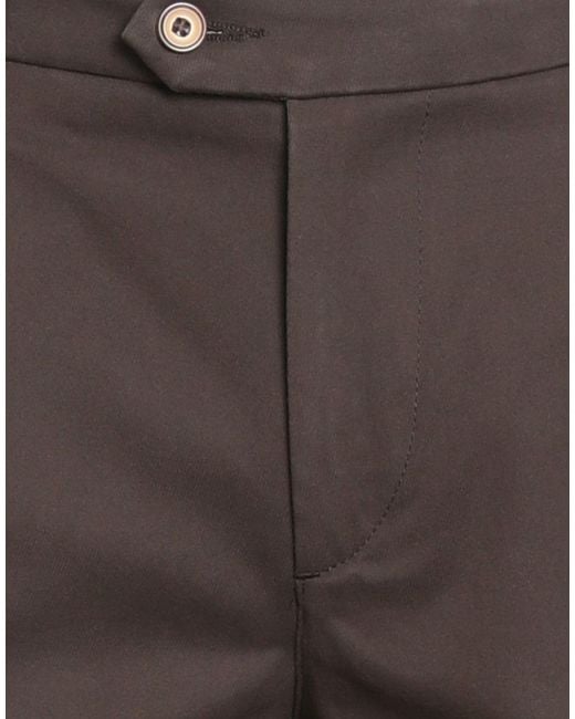 0/zero Construction Gray Pants Cotton, Elastane for men