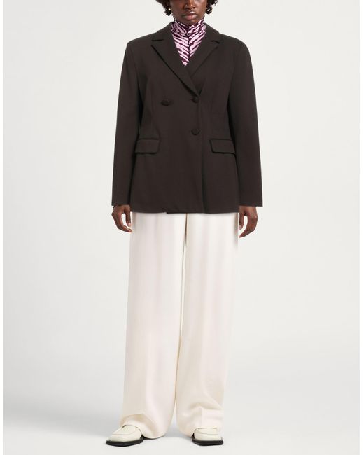 Maliparmi Black Blazer Viscose, Nylon, Elastane