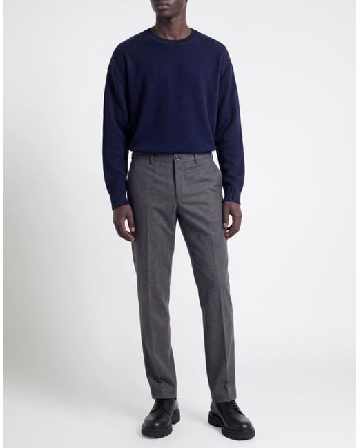 Canali Gray Pants Wool for men