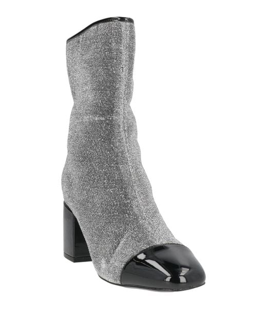 Exe' Gray Ankle Boots
