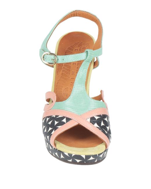 Chie Mihara White Light Sandals Leather