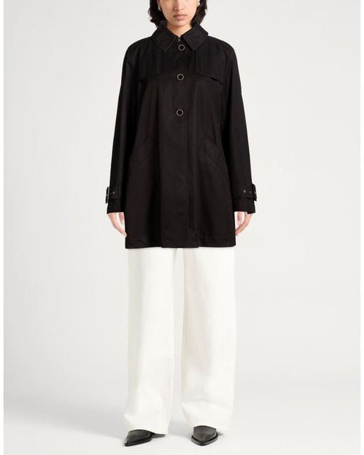 Herno Black Overcoat & Trench Coat