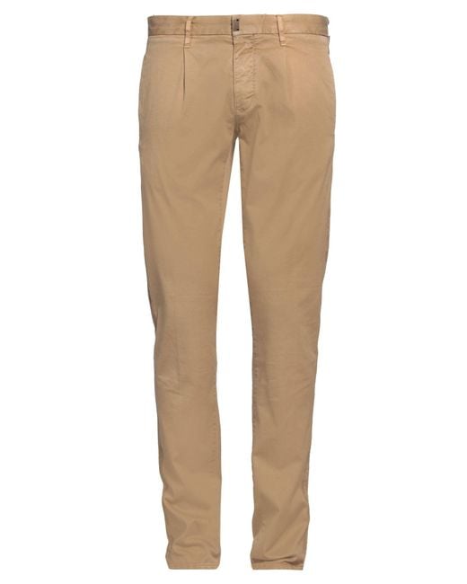 Incotex Natural Pants Cotton, Elastane for men