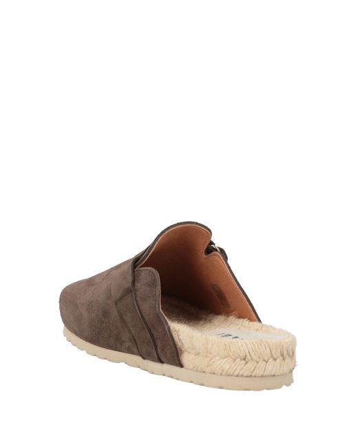 Manebí Brown Dark Mules & Clogs Leather