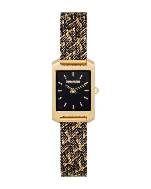 Zadig & Voltaire Metallic Wrist Watch