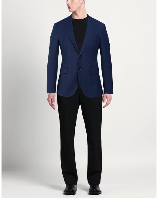 Exte Blue Blazer Wool for men