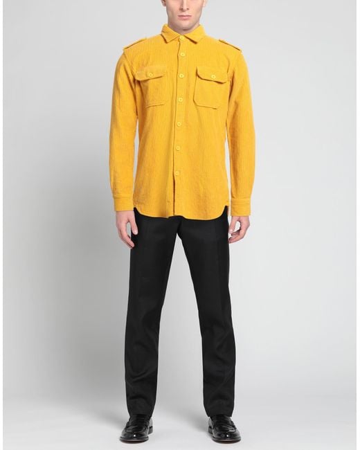 Altemflower Yellow Shirt Cotton for men
