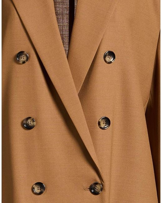 Alberta Ferretti Brown Camel Blazer Polyester, Wool, Elastane