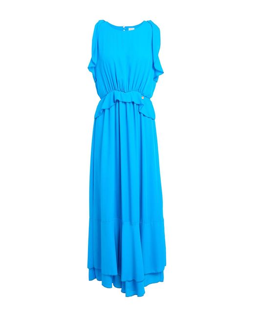 Rebel Queen Blue Azure Maxi Dress Polyester