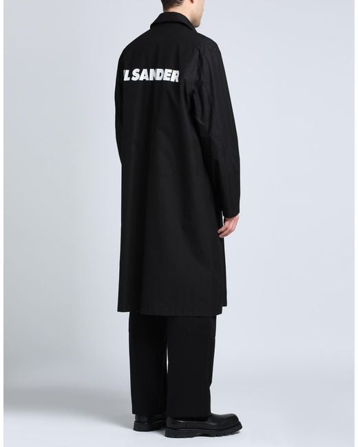 Jil Sander Black Overcoat & Trench Coat for men