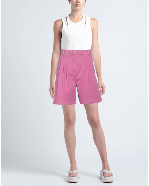 Alberta Ferretti Pink Denim Shorts