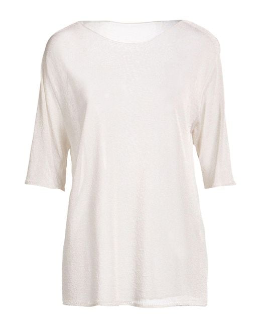 Pullover Roberto Collina de color White