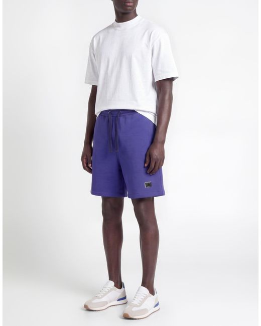 Valentino Garavani Blue Shorts & Bermuda Shorts Cotton, Polyamide for men