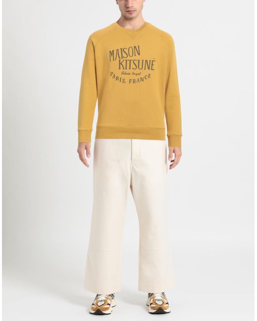 Maison Kitsuné Sweatshirt in Yellow für Herren
