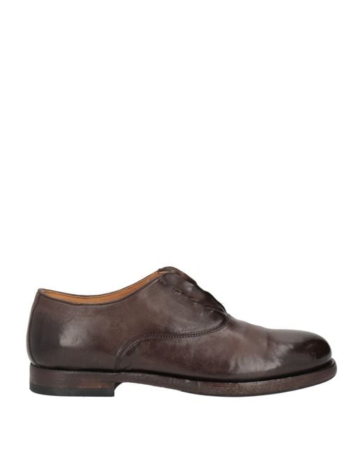 Alberto Fasciani Brown Lace-Up Shoes Leather for men