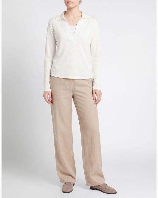 Dorothee Schumacher White Polo Shirt Hemp
