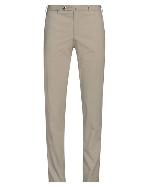 PT Torino Gray Pants Cotton, Polyamide, Elastane for men