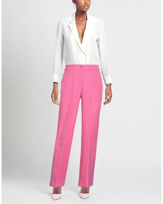 Soallure Pink Pants Polyester