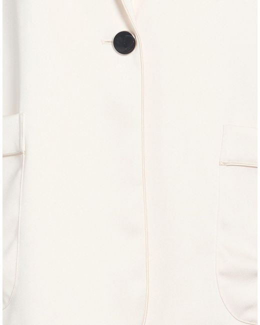 ARMANI EXCHANGE White Ivory Blazer Polyester