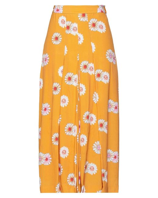 Jupe midi Manoush en coloris Orange