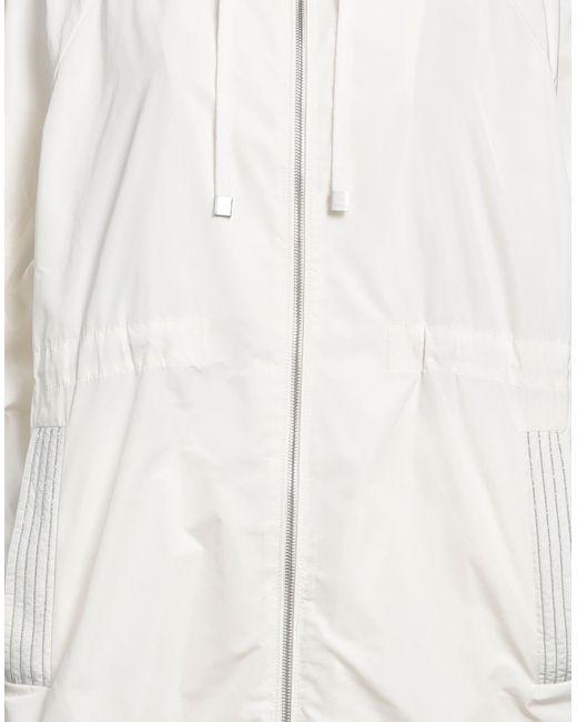 Peserico White Overcoat & Trench Coat
