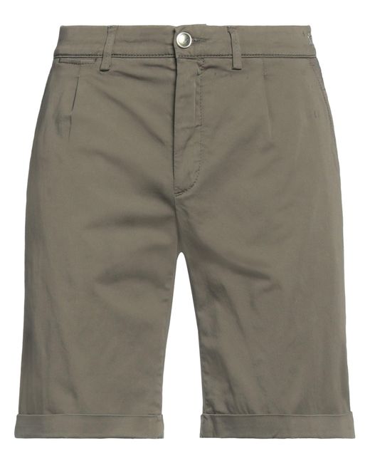 Jacob Coh?n Gray Military Shorts & Bermuda Shorts Cotton, Elastane for men