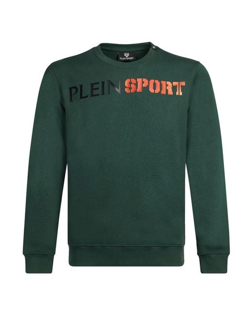 Philipp Plein Green Sweatshirt Cotton for men