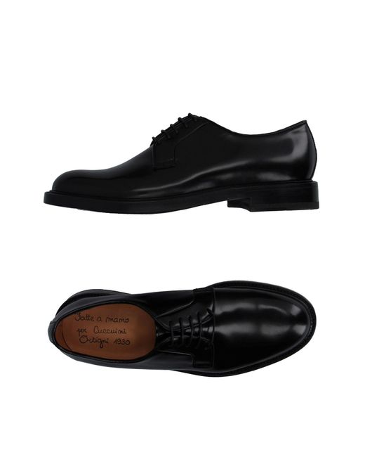 Ortigni Black Lace-up Shoes for men