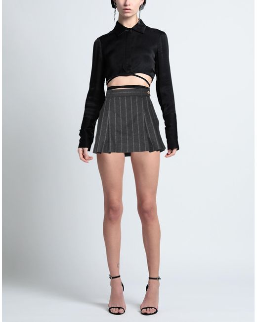 Versace Gray Mini Skirt