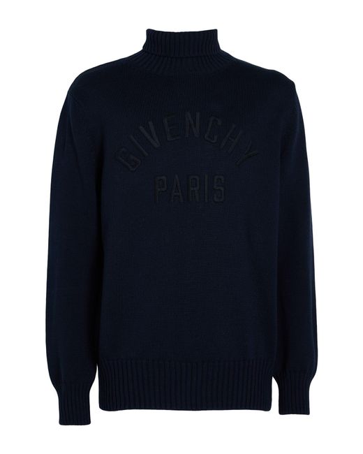 Givenchy Blue Turtleneck Cotton for men