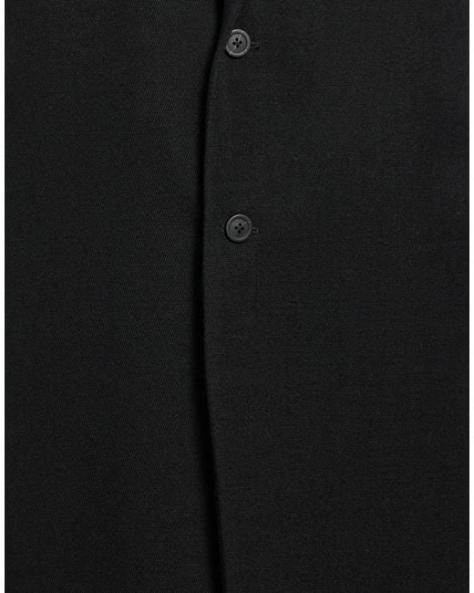Rick Owens Black Coat Wool for men