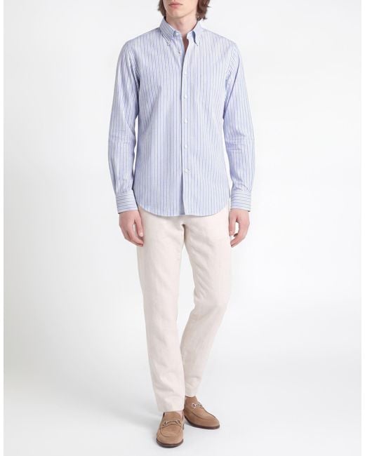 Paul & Shark Blue Shirt Cotton for men