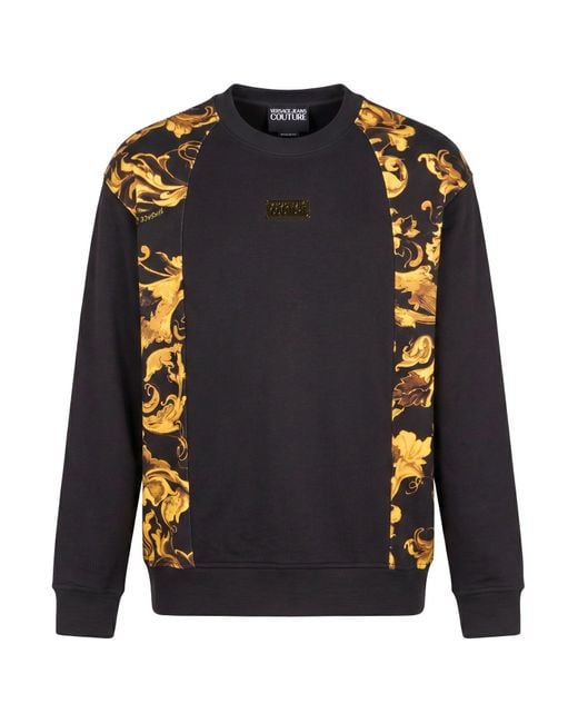 Versace Jeans Couture Blue Sweatshirt Cotton for men
